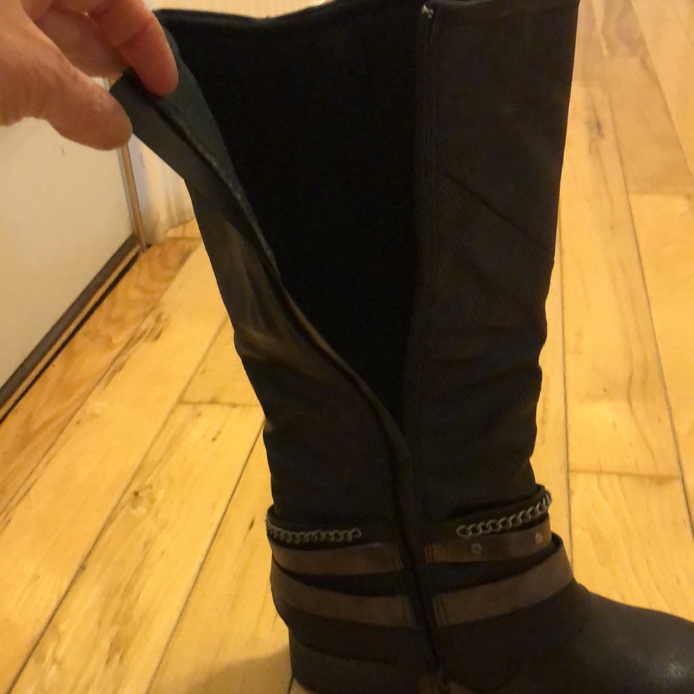 Jellypop black riding boots with ankle decorations - Picture 7 of 10